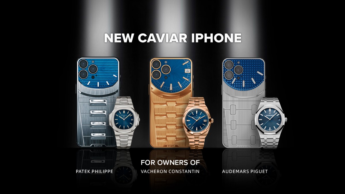 Caviar fabrique des téléphones iPhone 13 Pro (Max) personnalisés inspirés de la Sainte Trinité des horlogers