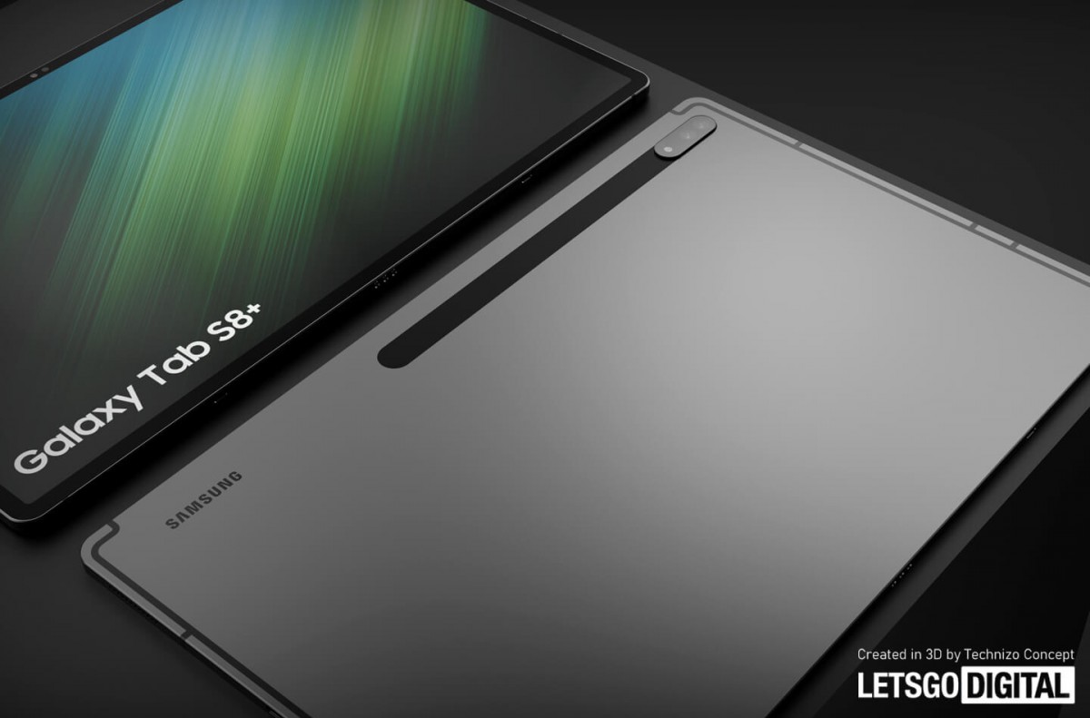 Des rendus détaillés du Samsung Galaxy Tab S8+ émergent