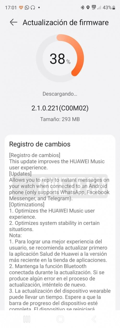 Huawei watch cheap firmware update