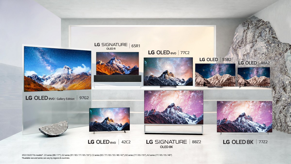 LG OLED TV 2022 range