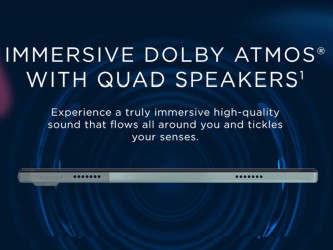 Motorola Tab G70: Quad speakers with Dolby Atmos