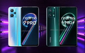 Three colorways for the Realme 9 Pro and Pro+ revealed in leaked images