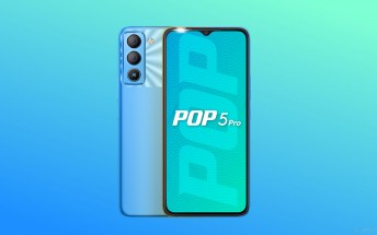 Tecno Pop 5 Pro announced with Helio A22 and 6,000 mAh battery 