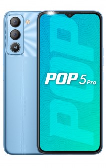 Tecno Pop 5 pro in Atlantic Blue, Ice Blue and Ocean