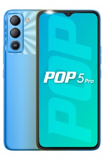 Tecno Pop 5 pro in Atlantic Blue, Ice Blue and Ocean