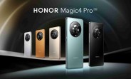 The debut of the Honor Magic4 series with SD 8 Gen 1 chipsets, the Magic4 Pro gets a 64MP periscope and 100W wireless charging.