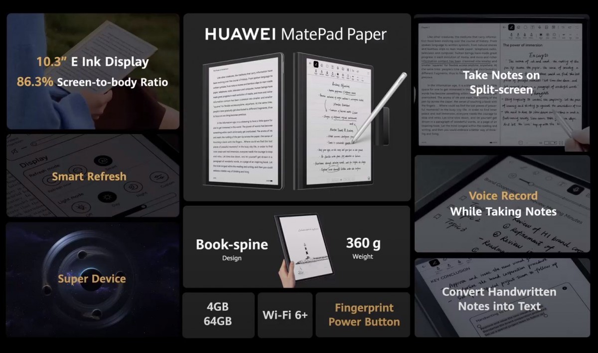Huawei debuts all-in-one MateStation X, MatePad Paper brings 10.3-inch E Ink display 