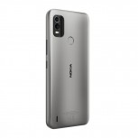 Nokia C21 Plus en gris cálido y cian oscuro