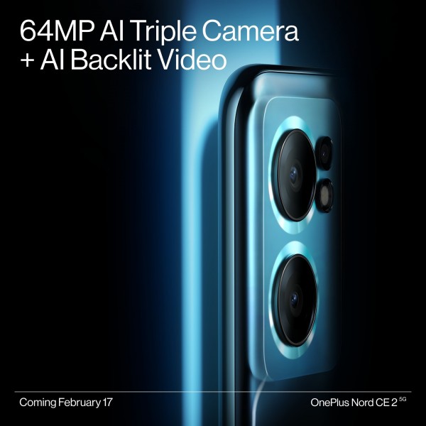 OnePlus Nord CE 2 5G confirmed to feature 64MP triple camera