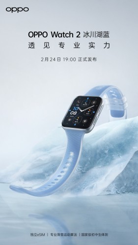 Oppo Enco X2 y Oppo Watch 2 azul glaciar