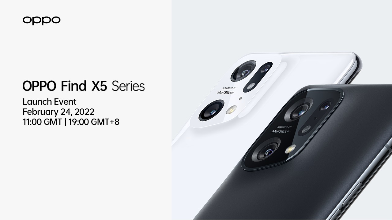 The Oppo Find X5 series will be unveiled on February 24