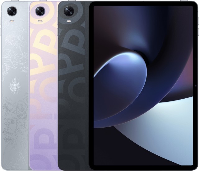 Oppo Pad in its three colors