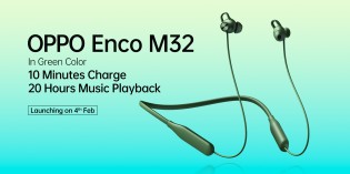 Oppo will also launch a green version of the Enco M32 headset
