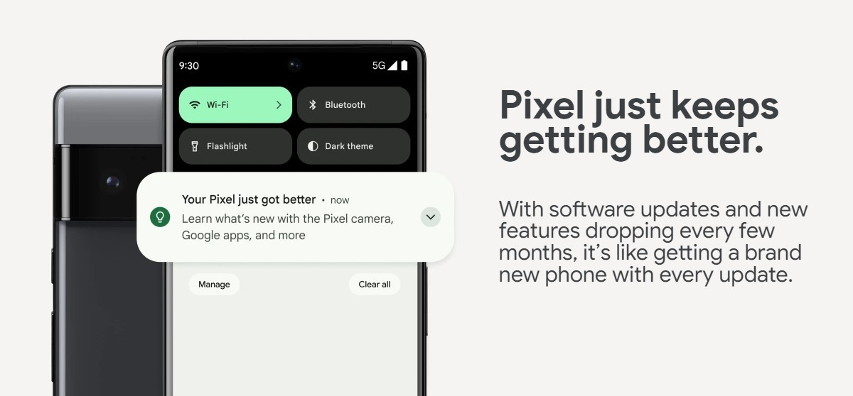 Pixel 6 e 6 Pro receberão atualizações do Pixel por pelo menos 5 anos após o lançamento na Google Store nos EUA