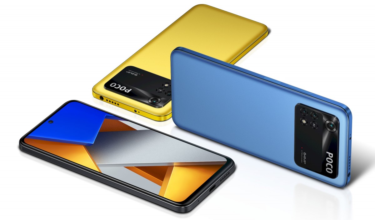Poco M4 Pro in Power Black, Cool Blue and Poco Yellow