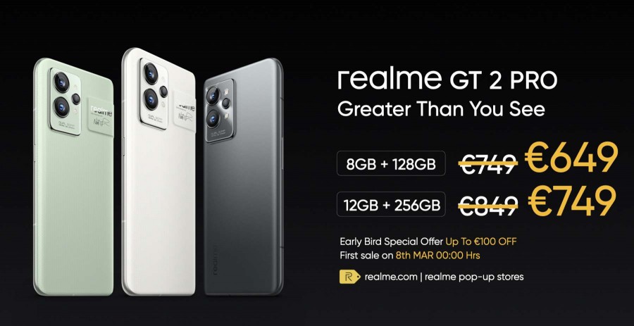 High-end Realme GT2 Pro and GT2 launch internationally