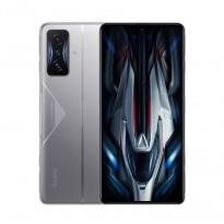 Redmi K50 Gaming in dream blue, silver and black