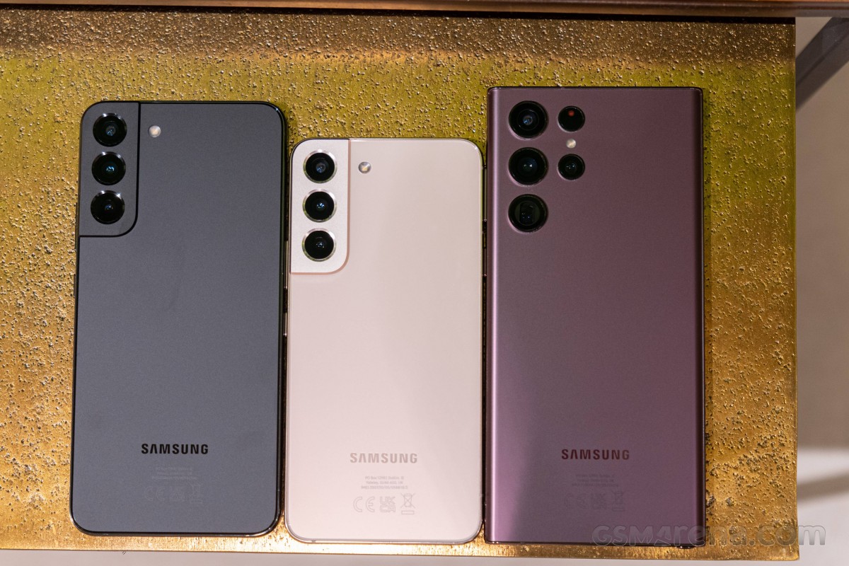 Samsung Galaxy S22 series chipset breakdown by region