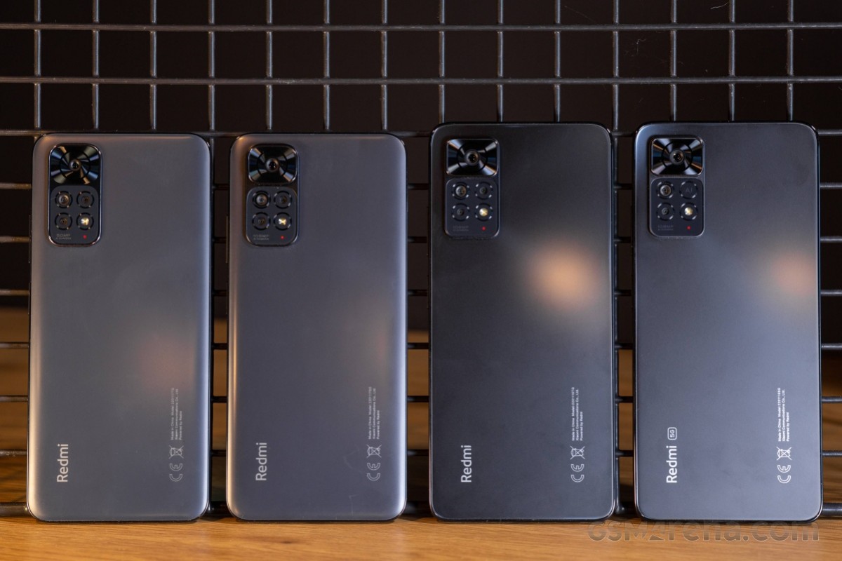 Xiaomi Redmi Note 11S, second from left
