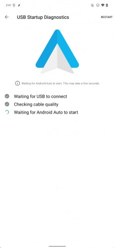 Android Auto USB Startup Diagnostic tool