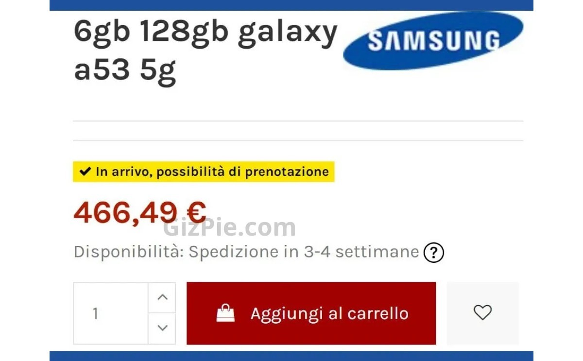 Here's how much the Galaxy A53 might cost in Europe when it launches