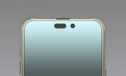 iPhone 14 Pro depicted in renders with a pill and hole design instead of a notch