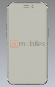 Apple iPhone 14 Pro (render berbasis CAD)