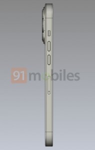 Apple iPhone 14 Pro (render berbasis CAD)