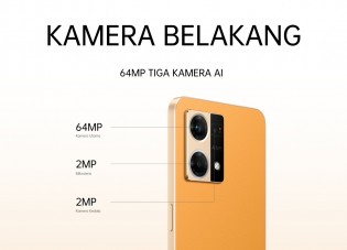 Oppo Reno7: 64+2+2 MP rear cameras