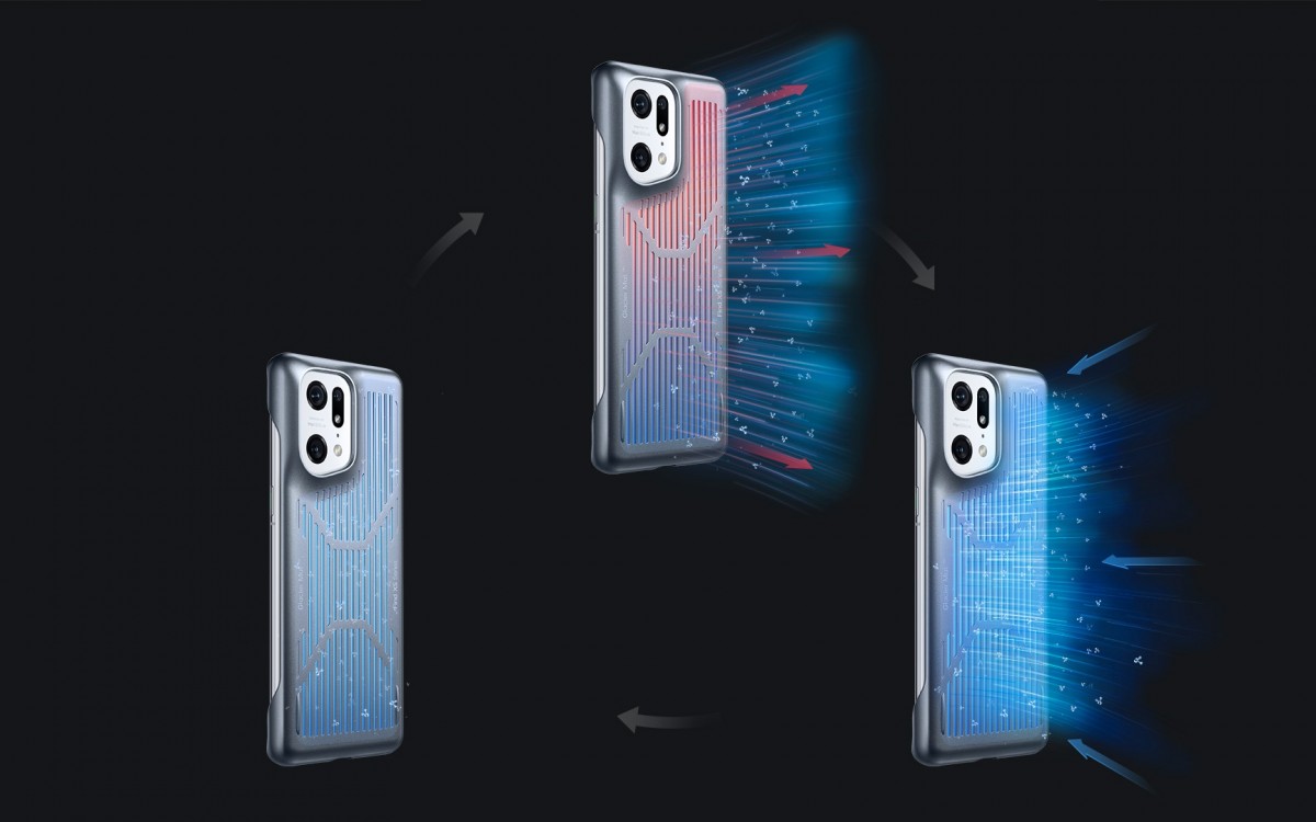 Oppo presenta el estuche de refrigeración Ice Skin para el Find X5 Pro