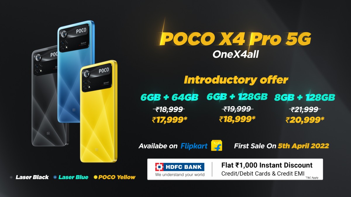 Poco X4 Pro hits India starting at INR 18,999