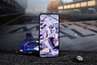 Realme GT Neo3 Le Mans version with accented power key and centered punch hole display