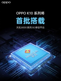 Oppo K10 series with Dimensity 8000