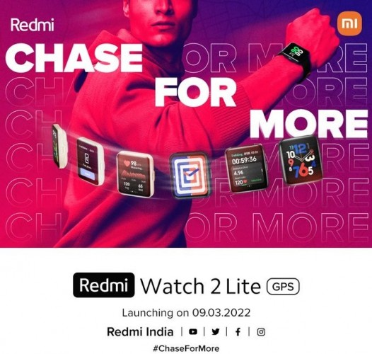 Xiaomi Redmi Watch 2 Lite's India launch set for March 9