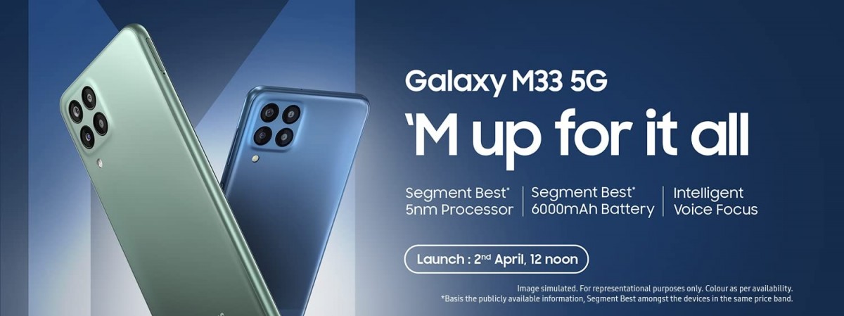 Samsung Galaxy M33 is launching in India on April 2