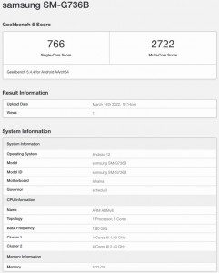 Samsung Xcover Pro 2 with Snapdragon 778G spotted at Geekbench