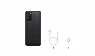 In-box contents for Galaxy A13 5G and Galaxy A03s