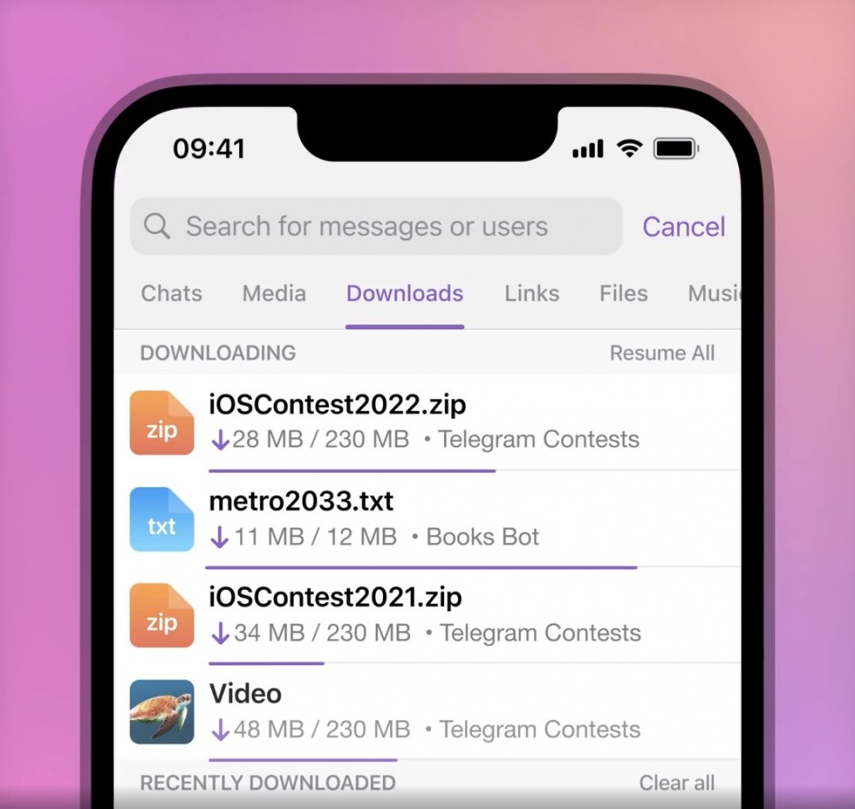 Telegram gets new download manager, live streaming with other apps and more with latest update - GSMArena.com news