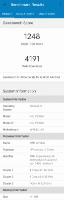 Possible AnTuTu and Geekbench results from the vivo X80 Pro (Dimensity 9000 chipset)