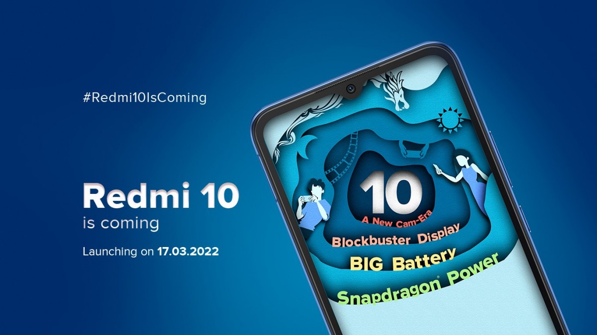 Xiaomi Redmi 10 coming to India on March 17 with 6nm Snapdragon chip and 50MP dual camera