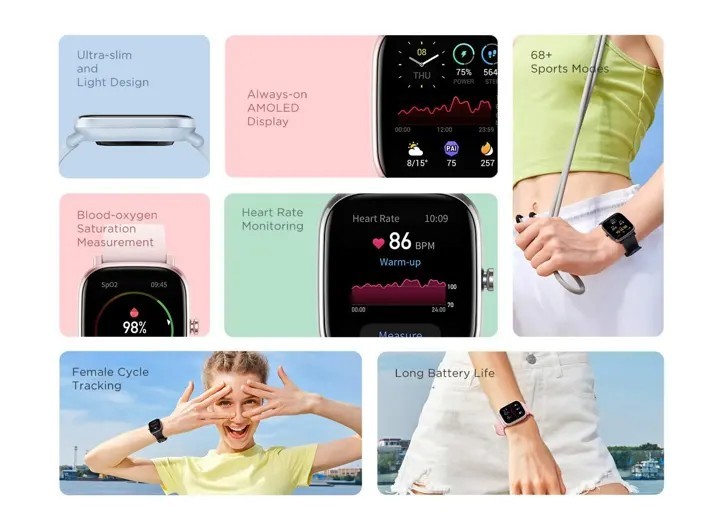 Amazfit GTS 2 Mini Pink Fitness Smartwatch