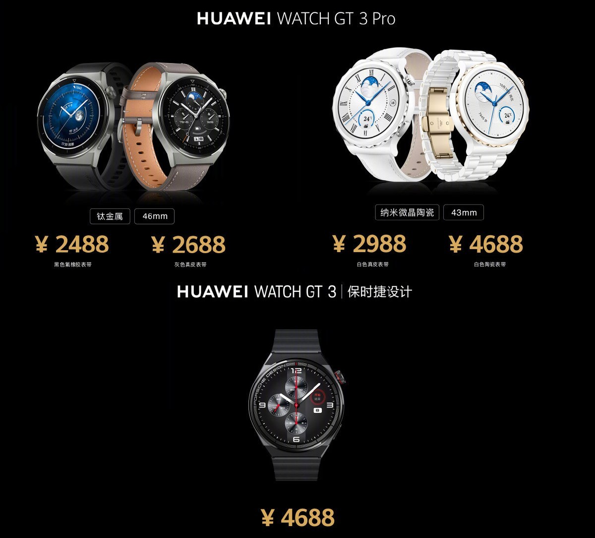 Huawei Watch GT 3 Pro revelado com recursos de ECG e mergulho livre, Band 7 também se torna oficial