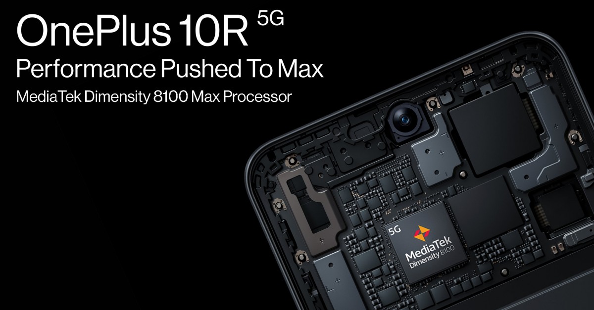 OnePlus confirms exclusive MediaTek Dimensity 8100-MAX coming to OnePlus 10R in India