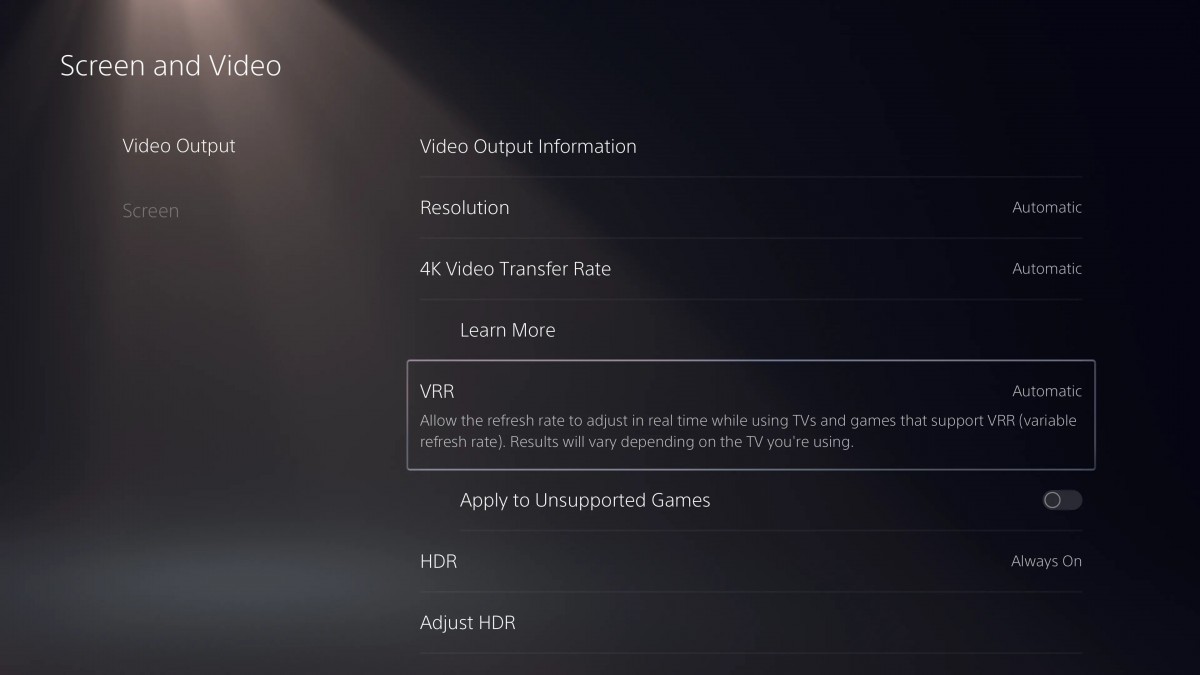Sony PlayStation 5 gets variable refresh rate support