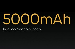 Thinner, lighter body, same 5,000 mAh capacity