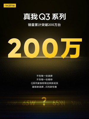 Dòng Realme Q5 đạt doanh số 2 triệu, dòng Q5 sắp ra mắt với khả năng sạc nhanh hơn