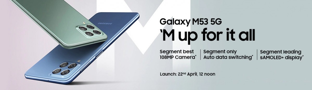 Samsung Galaxy M53 landing in India on April 22