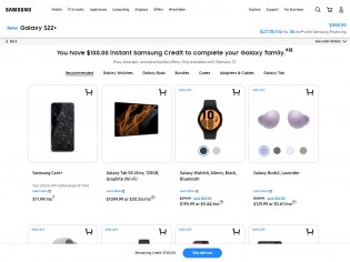 You can get up to $100 instant Samsung Credit to spend on accessories, bundles and even tablets