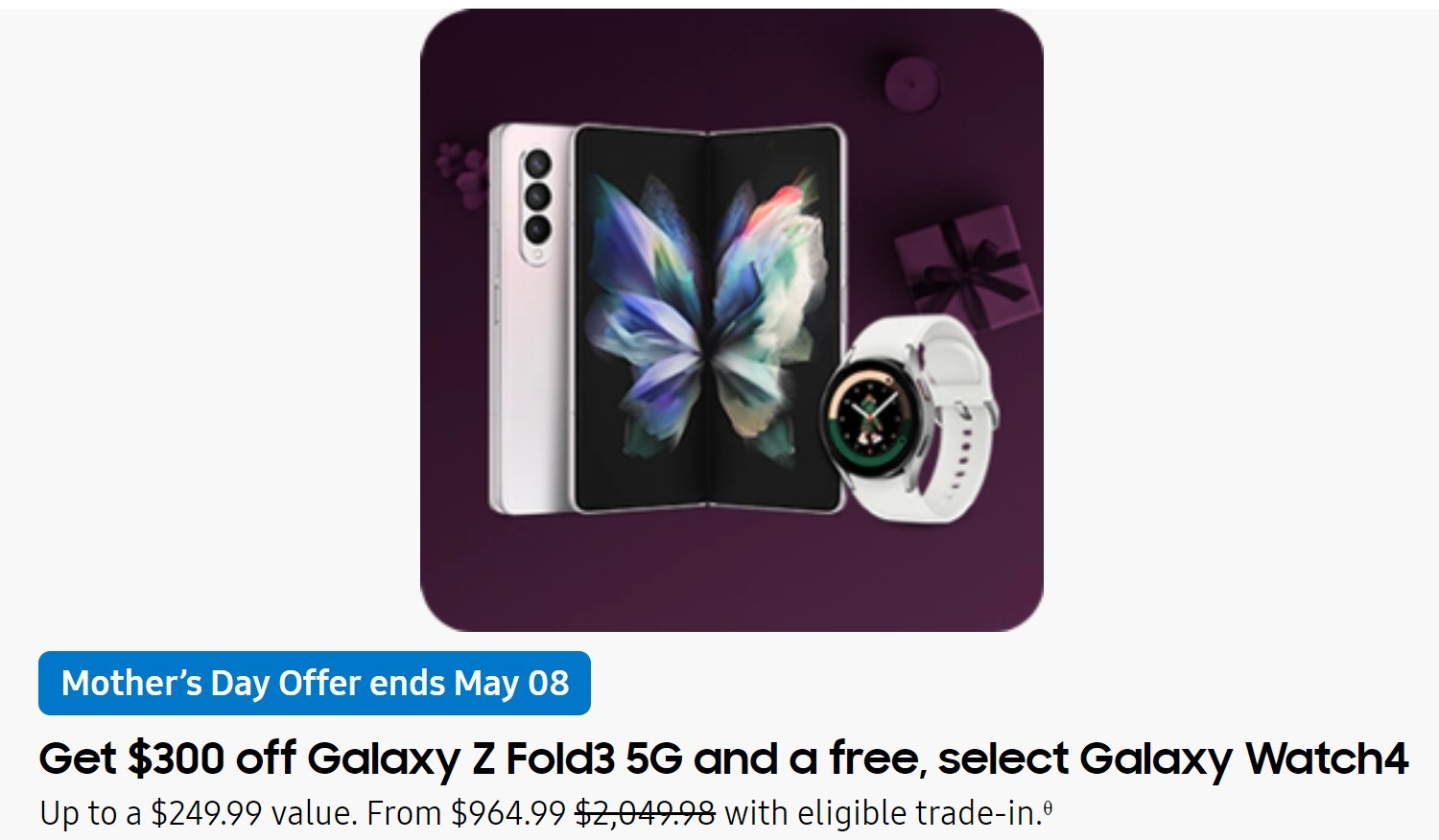 Las ofertas de Samsung en EE. UU. para el Día de la Madre incluyen actualizaciones de memoria gratuitas, Galaxy Buds y relojes