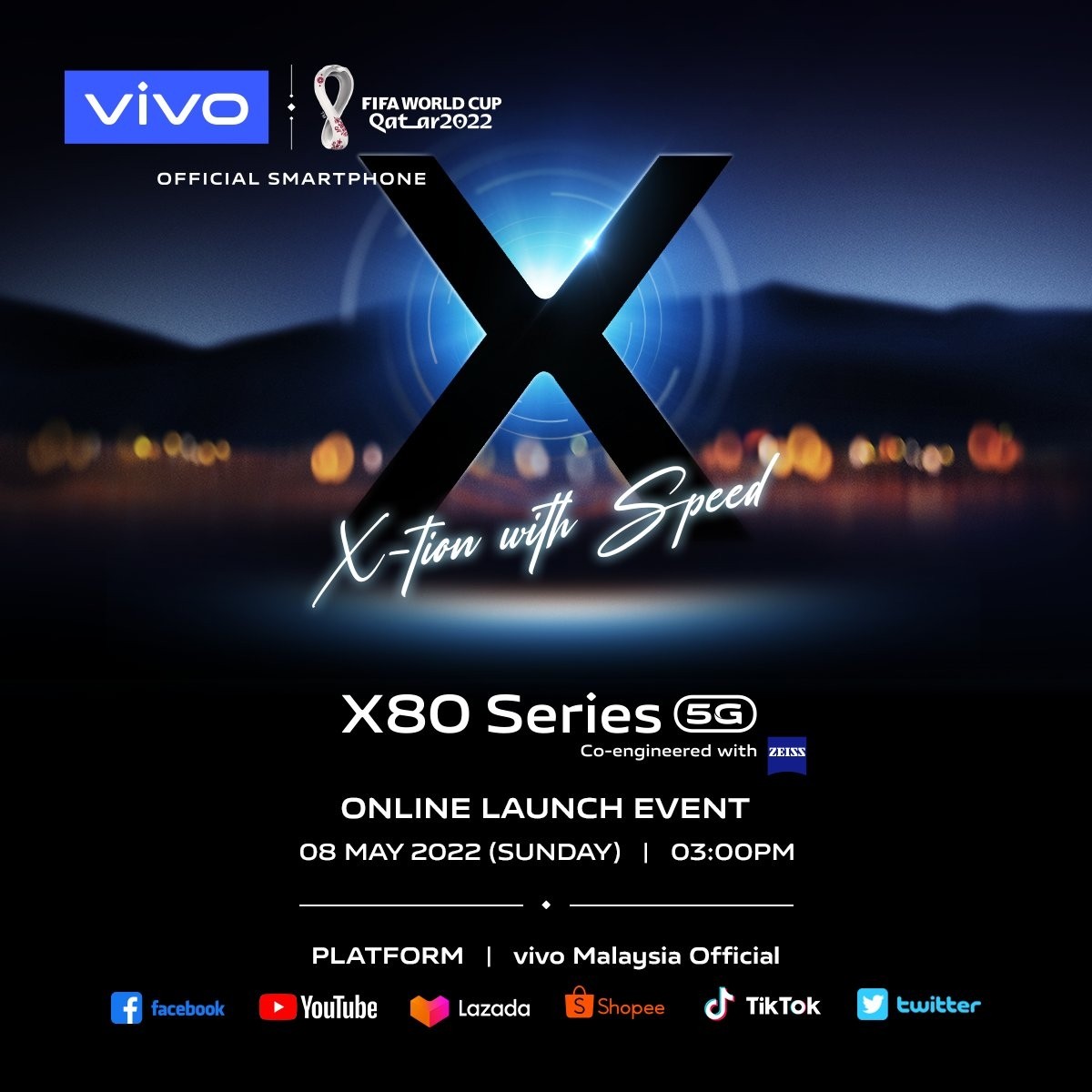 vivo X80 series launches globally on May 8